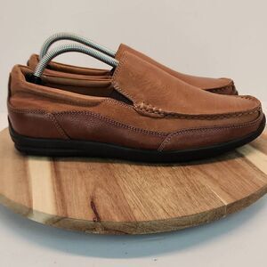 Vionic Men's Brown Leather Slip On Loafers Shoes Comfortable 8.5M